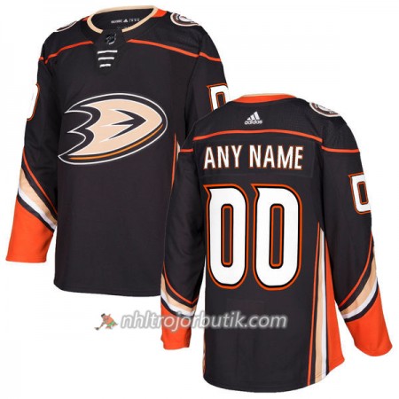 Män Ishockey Anaheim Ducks Tröja med eget tryck Adidas 2017-2018 Svart Authentic